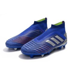 adidas Predator 19+ FG Zapatos - Azul Plata_2.jpg
